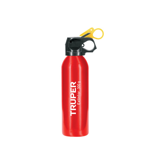 Extintor portátil desechable 300 g, polvo tipo ABC, Truper