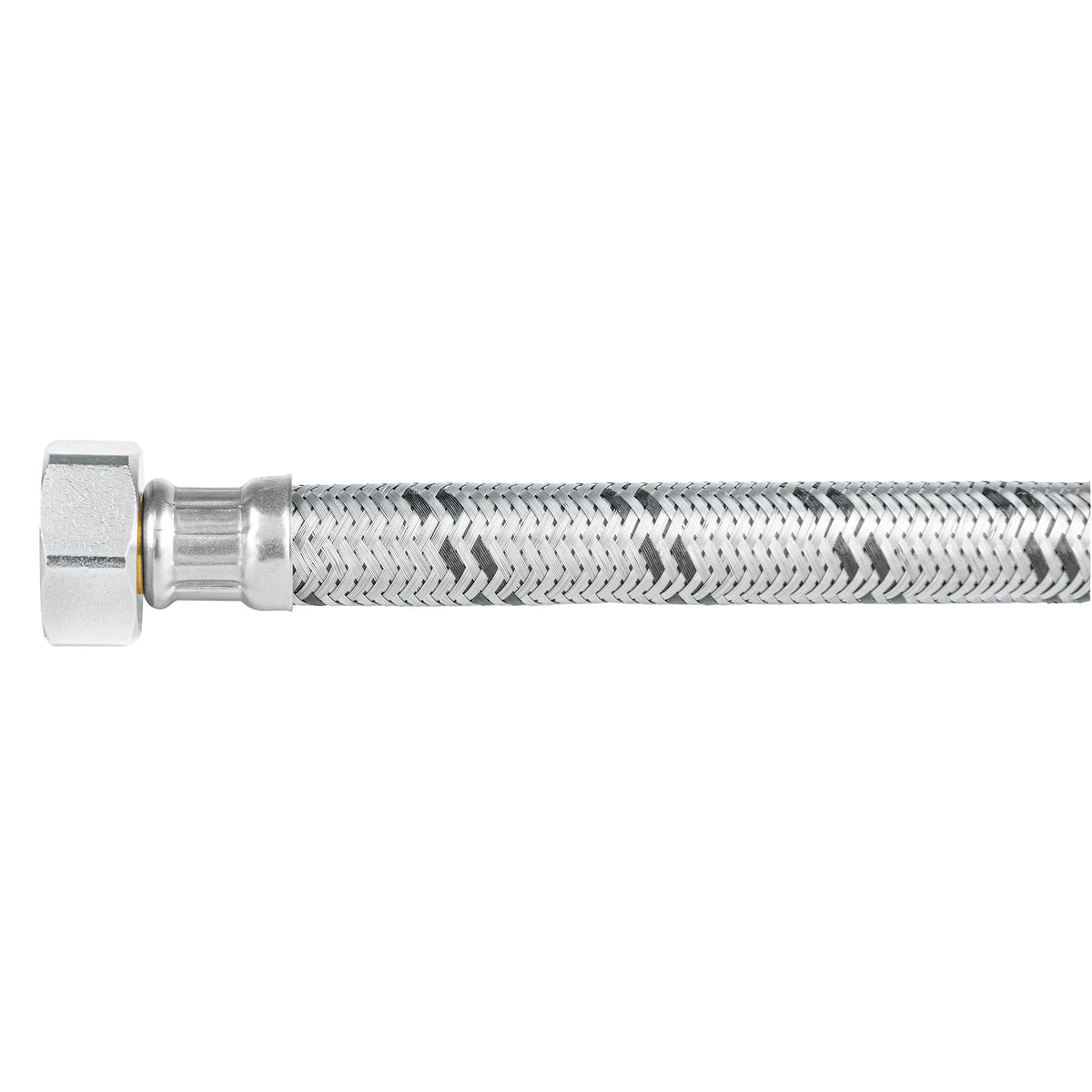 Manguera para boiler, acero inox, 1/2'x3/4', 150 cm, Foset