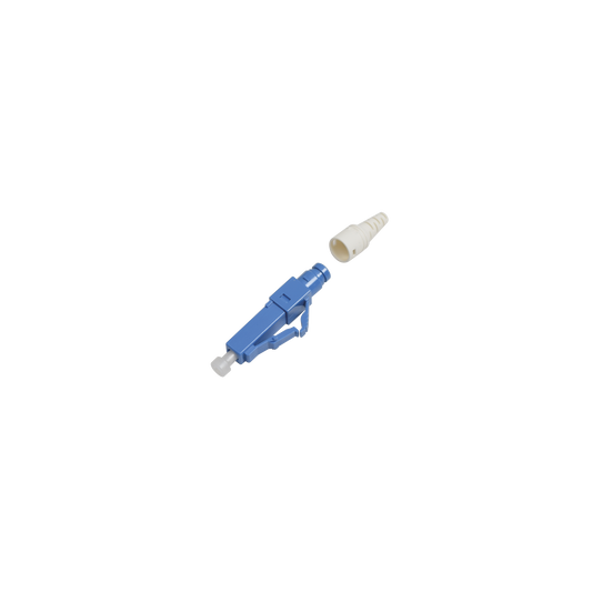 Conector de Fibra �ptica Pre-Pulido LightBow LC/UPC Simplex, Monomodo OS1/OS2, Re-Terminable, Color Azul