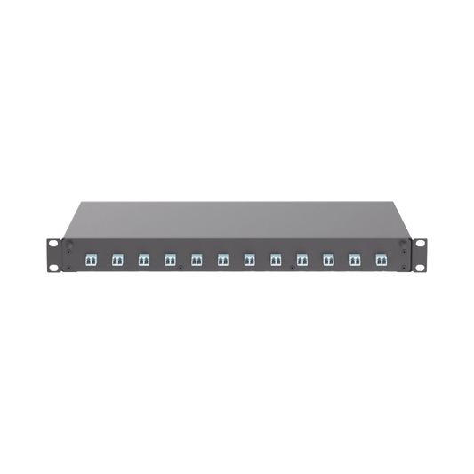 Distribuidor de Fibra �ptica, Con 12 Conectores LC Duplex (24 Fibras), Para Fibra Multimodo OM3/OM4, 1 UR