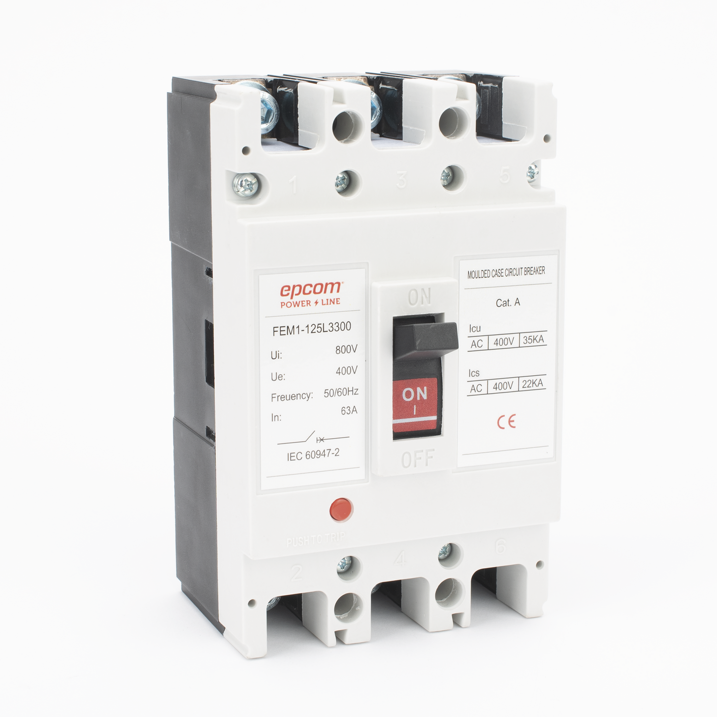 Protección Térmica/ Interruptor 3P, 100A,  Corriente Alterna  690 V CA Trifásica.
