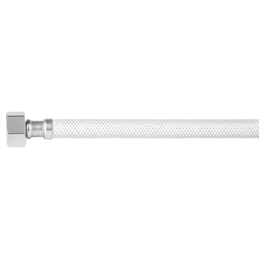 Manguera lavabo/fregadero, vinilo blanco, 1/2' x 1/2', 55 cm