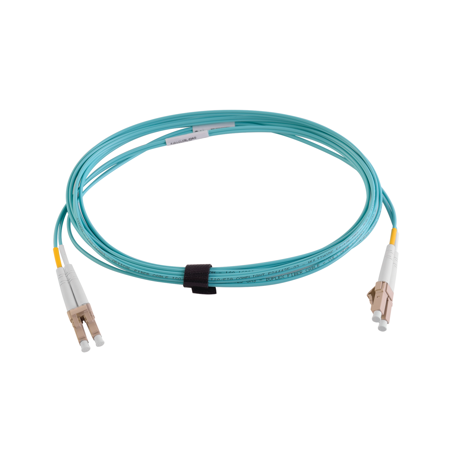 Jumper de Fibra �ptica Multimodo 50/125 XGLO OM3, LC-LC Duplex, OFNR, Color Aqua, 3 Metros (9.84 Pies)