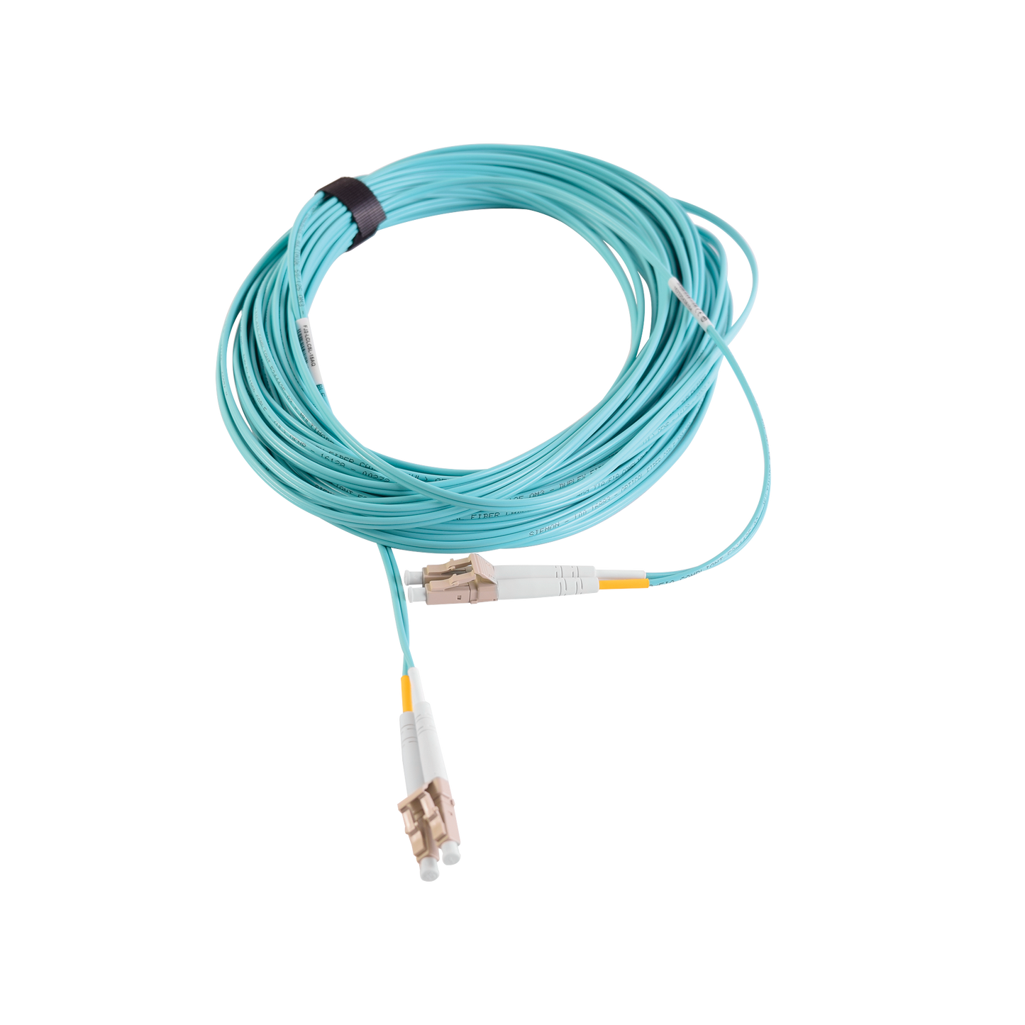 Jumper de Fibra �ptica Multimodo 50/125 XGLO OM3, LC-LC Duplex, OFNR, Color Aqua, 15 Metros (49.21 Pies)