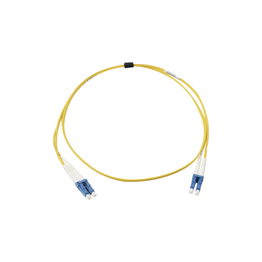 Jumper de Fibra �ptica Monomodo (OS2), XGLO, Riser, LC/UPC-LC/UPC Duplex, OFNR, Color Amarillo, 1 Metro (3.28 Pies)