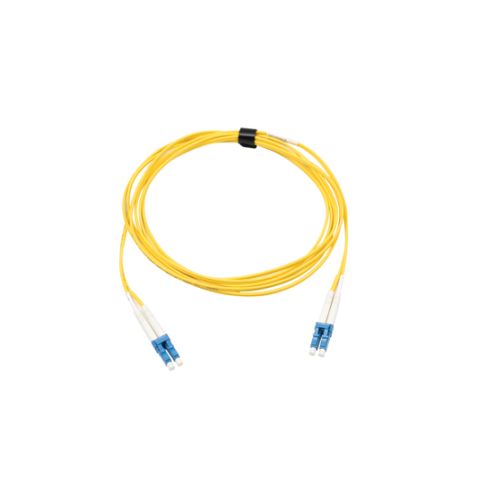 Jumper de Fibra �ptica Monomodo (OS2), XGLO, Riser, LC/UPC-LC/UPC Duplex, OFNR, Color Amarillo, 3 Metros (9.84 Pies)