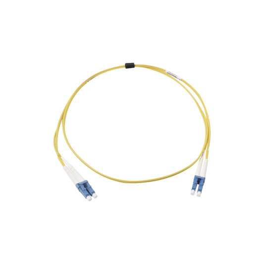 Jumper de Fibra �ptica Monomodo (OS2), XGLO, Riser, LC/UPC-LC/UPC Duplex, OFNR, Color Amarillo, 5 Metros (16.40 Pies)