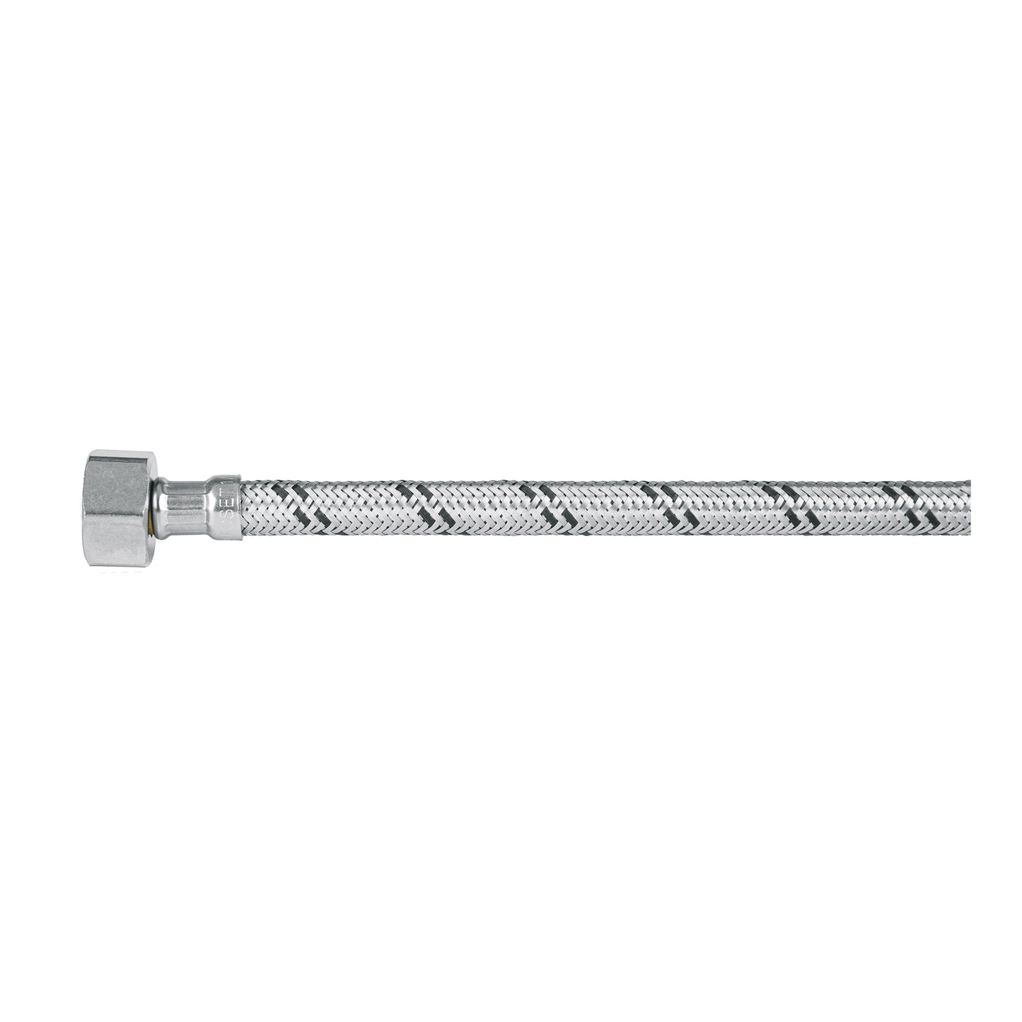 Manguera lavabo/fregadero, acero inox, 1/2' x 1/2', 40 cm