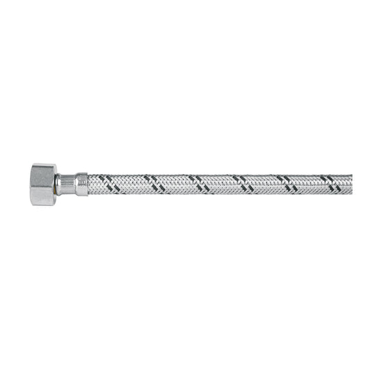 Manguera lavabo/fregadero, acero inox, 1/2' x 1/2', 40 cm