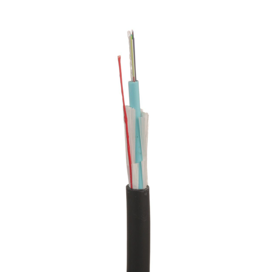 Cable de Fibra �ptica de 12 Hilos, Multimodo OM4 50/125 Optimizada, Interior/Exterior, Loose Tube 250um, No Conductiva (Diel�ctrica), OFNR (Riser), Precio Por Metro