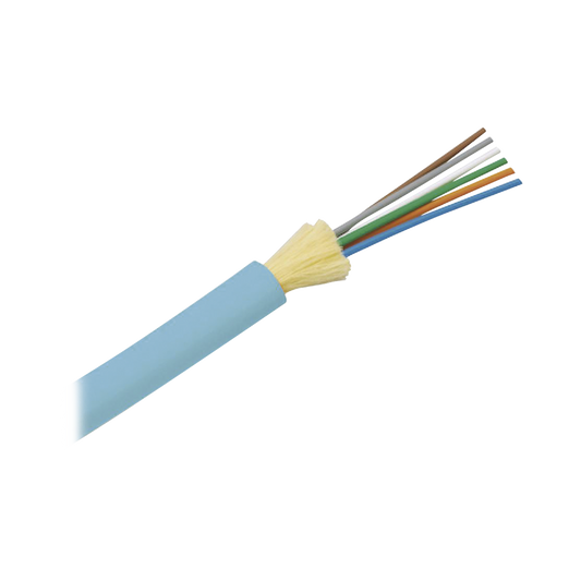 Cable de Fibra �ptica de 12 Hilos, Multimodo OM4 50/125 Optimizada, Interior, Tight Buffer 900um, No Conductiva (Diel�ctrica), OFNR (Riser), Precio Por Metro