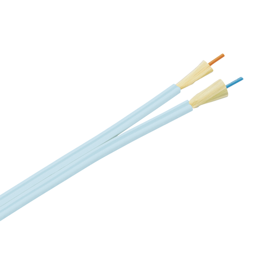 Cable de Fibra �ptica de 2 Hilos, Multimodo OM3 50/125 Optimizada, Interior, Tight Buffer 900um, No Conductiva (Diel�ctrica), OFNP (Plenum), Precio Por Metro