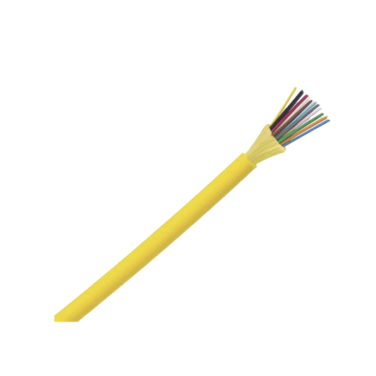 Cable de Fibra �ptica de 12 Hilos, Monomodo OS2 9/125, Interior, Tight Buffer 900um, No Conductiva (Diel�ctrica), OFNP (Plenum), Precio Por Metro