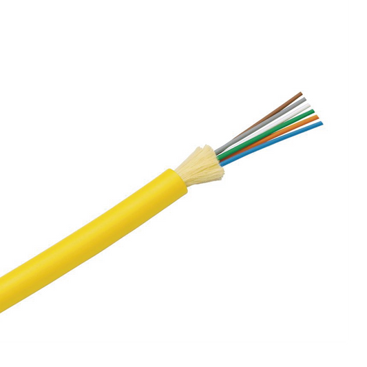 Cable de Fibra �ptica de 12 Hilos, Monomodo OS2 9/125, Interior, Tight Buffer 900um, No Conductiva (Diel�ctrica), OFNR (Riser), Precio Por Metro