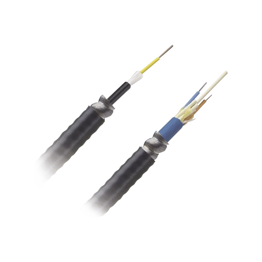 Cable de Fibra �ptica de 12 Hilos, Monomodo OS2, Interior/Exterior, Armada, Loose Tube 250um, OFCR (Riser), Precio Por Metro