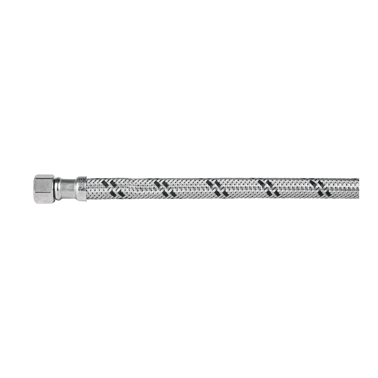 Manguera 'T' lavabo/fregadero,acero inox,3/8'x1/2'x1/2',55cm