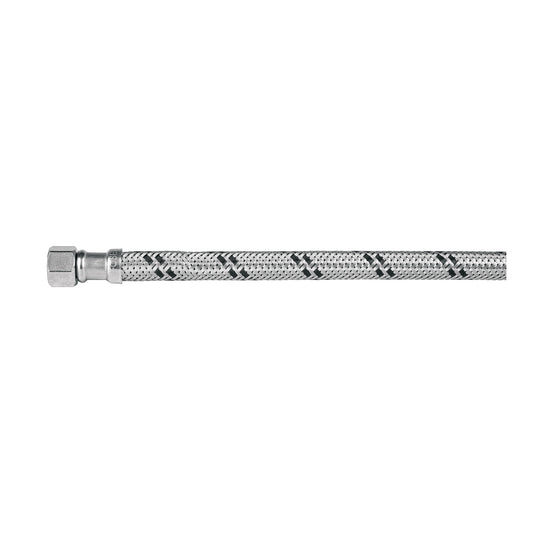 Manguera 'T' lavabo/fregadero,acero inox,3/8'x1/2'x1/2',55cm