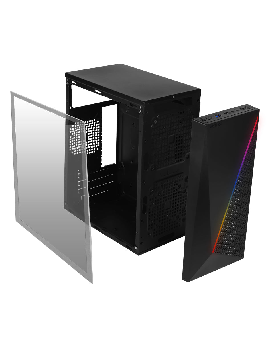 Gabinete  ACTECK KIOTO GC460 RGB ESSENTIAL - Vista 3