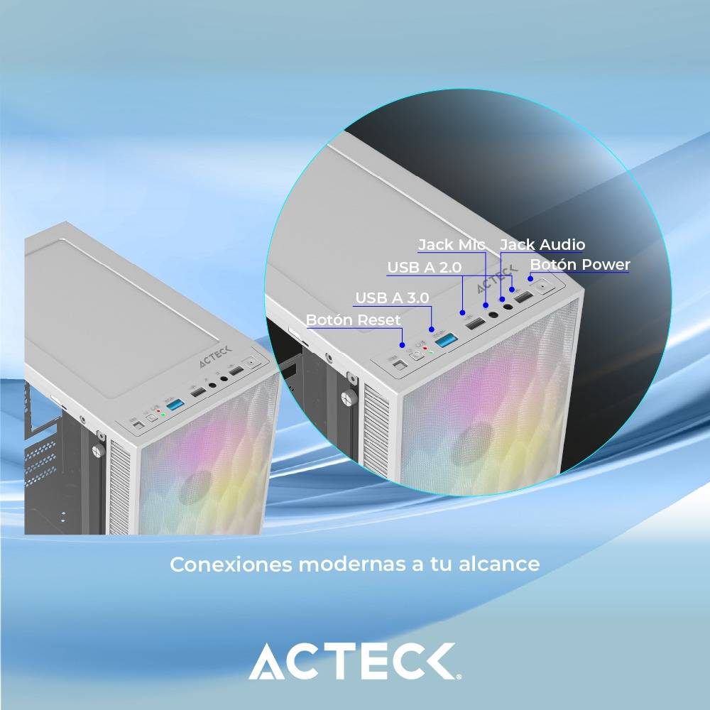 Gabinetes para computadoras ACTECK GC470 - Vista 4