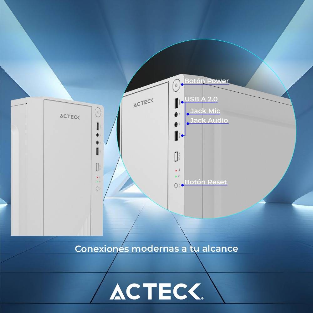 Gabinetes para computadoras ACTECK GC220F - Vista 4