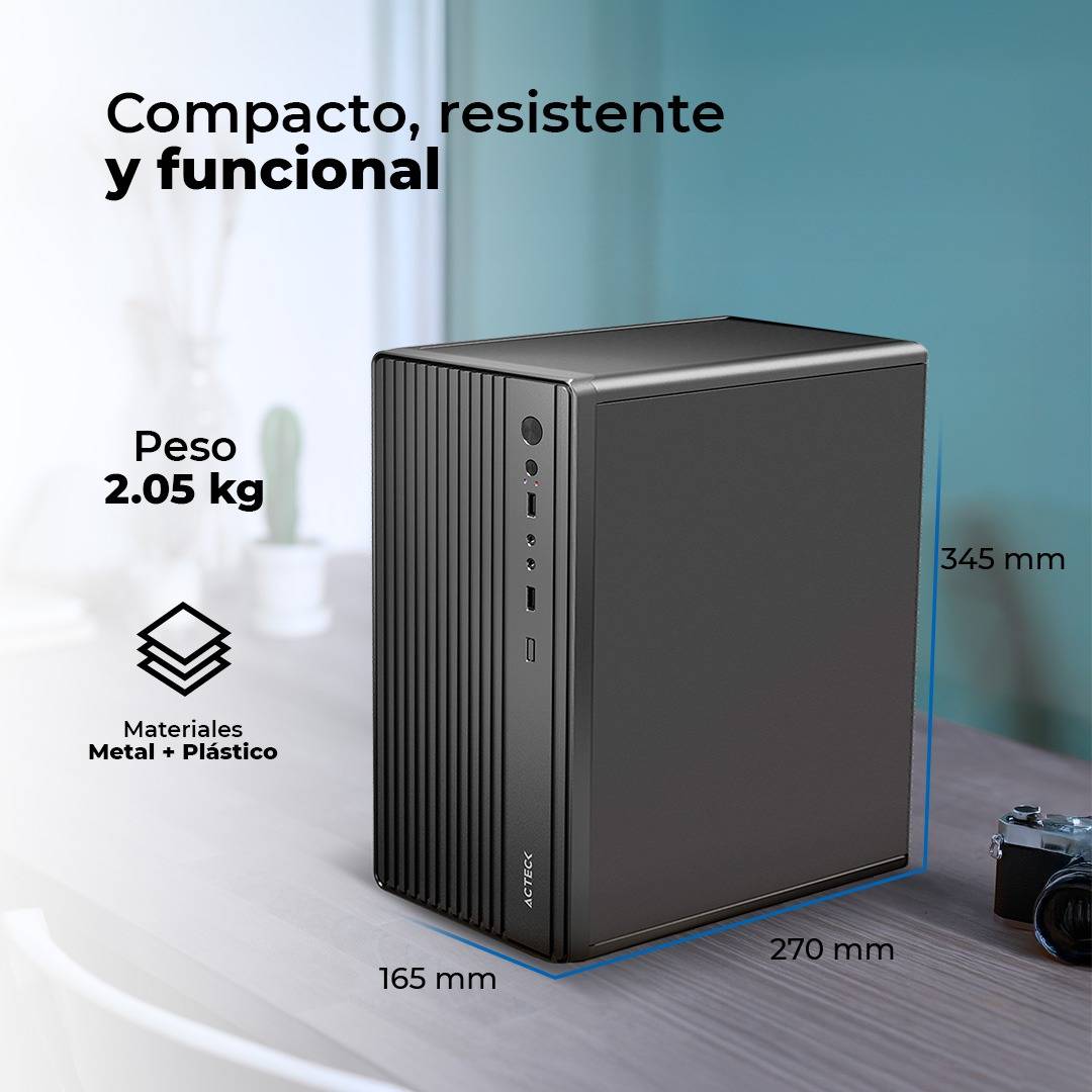 Gabinetes para Computadoras ACTECK PERFORMANCE MINI III GI210M - Vista 4
