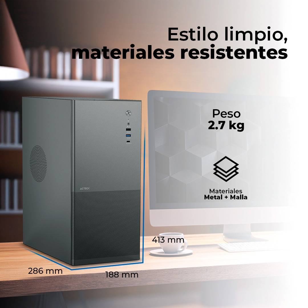 Gabinetes para Computadoras ACTECK REX MAX GM757 - Vista 4