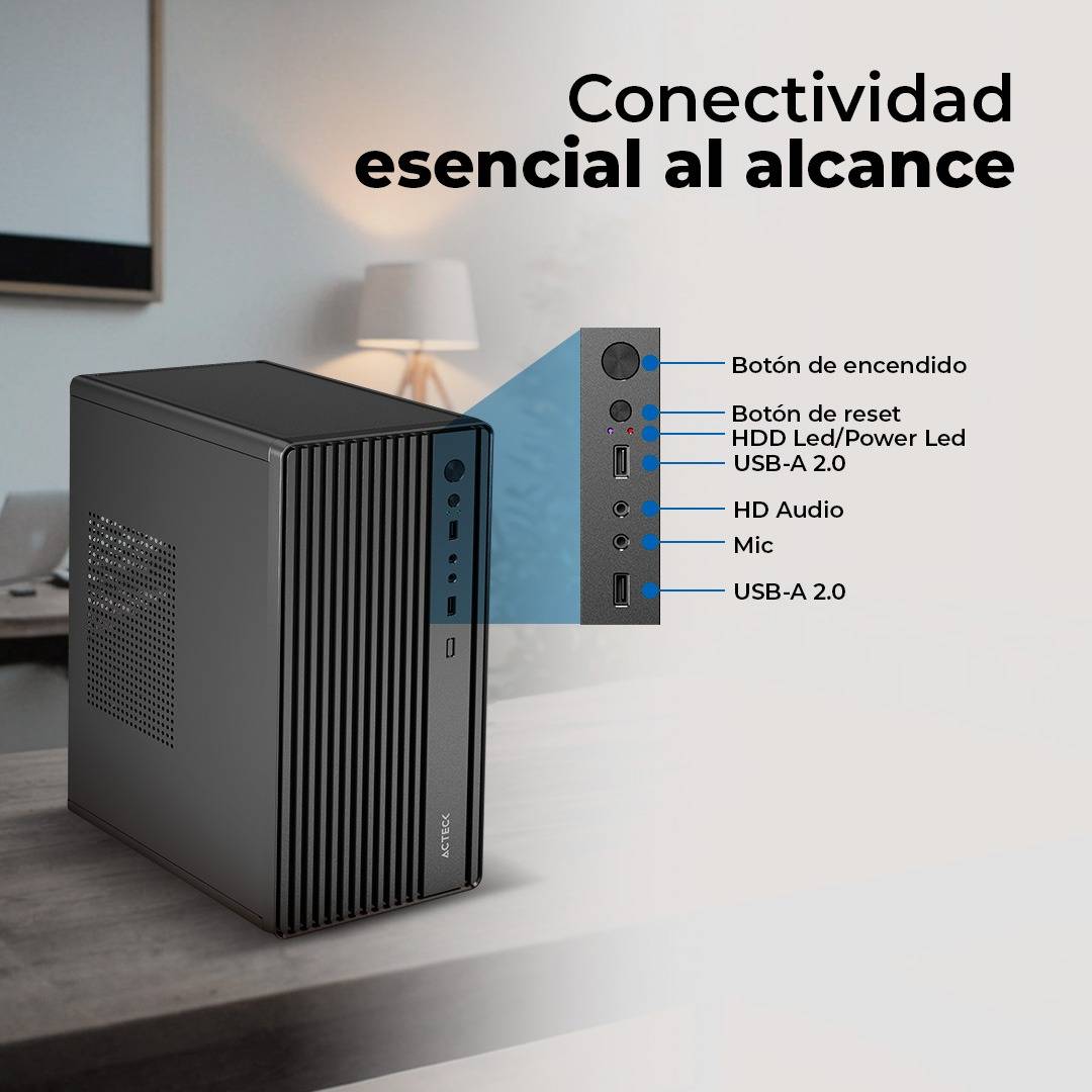 Gabinetes para Computadoras ACTECK APEX GI205F - Vista 3