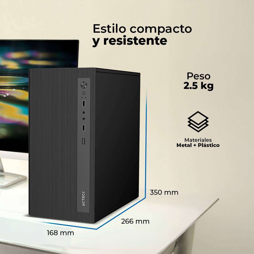 Gabinetes para Computadoras ACTECK ZARETH GI210F - Vista 4