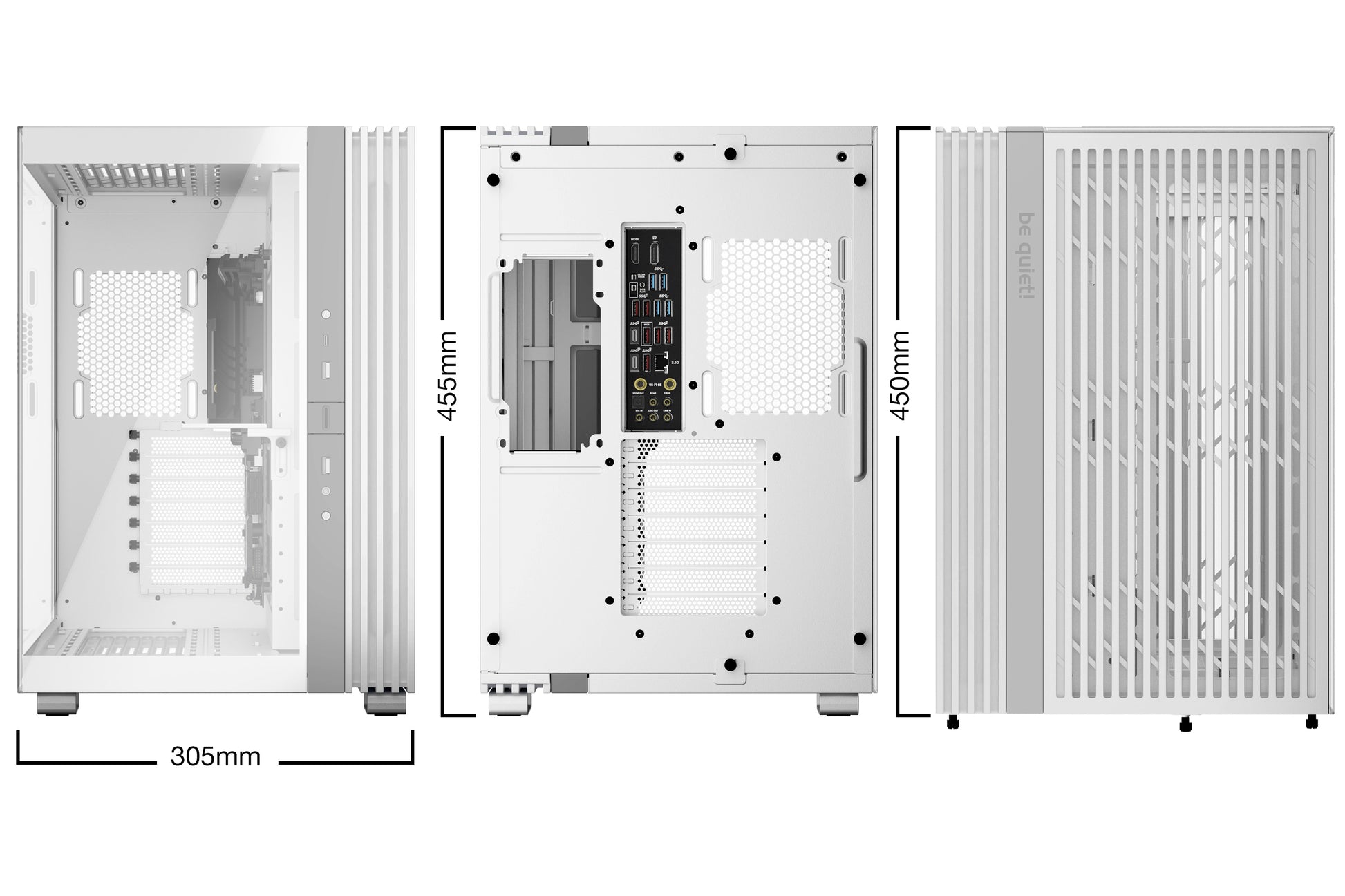 Gabinetes Gaming Be Quiet GABINETE LIGHT BASE 600 DX WHITE - Vista 5