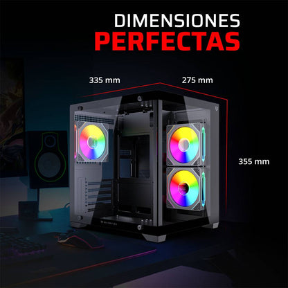Gabinetes Gaming Balam Rush TANK GLOW MAX 3900 - Vista 4
