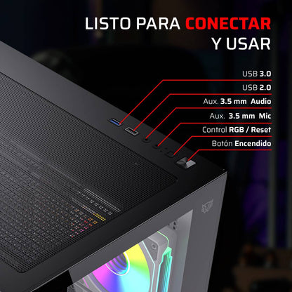 Gabinetes Gaming Balam Rush TANK CORE PRO GI925 - Vista 4
