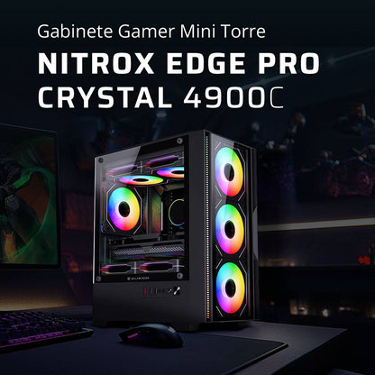 Gabinetes Gaming Balam Rush NITROX EDGE PRO CRYSTAL 4900C - Vista 3