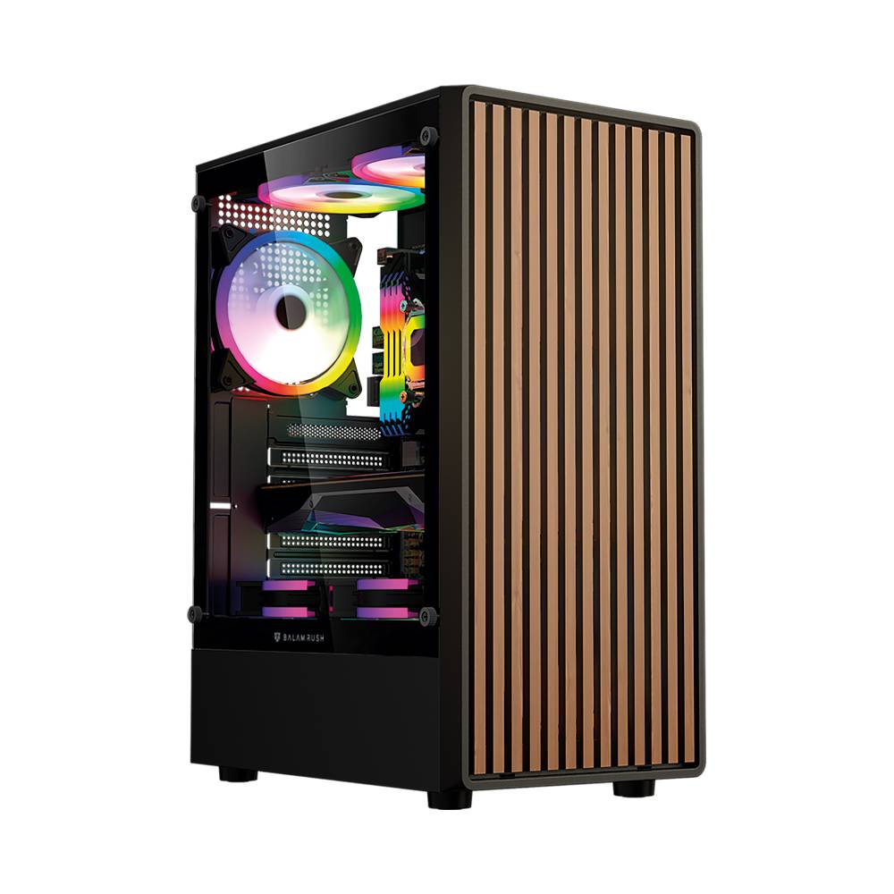 Gabinetes Gaming Balam Rush DRAGONFLY WOOD GM580CB - Vista 2
