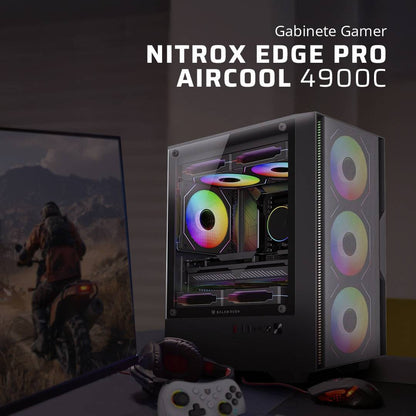 Gabinetes Gaming Balam Rush NITROX EDGE PRO AIRCOOL 4900C - Vista 3
