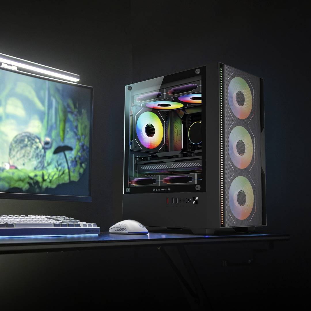 Gabinetes Gaming Balam Rush NITROX EDGE PRO AIRCOOL 4900C - Vista 4