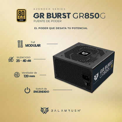 Fuente de poder Balam Rush GR850G - Vista 4