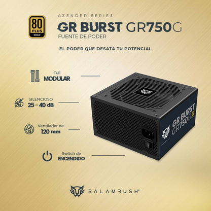 Fuente de poder  Balam Rush GR750G - Vista 3