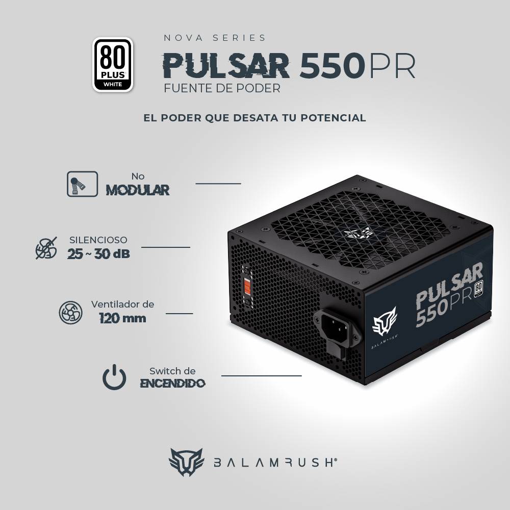 Fuente de poder Balam Rush 550PR - Vista 3