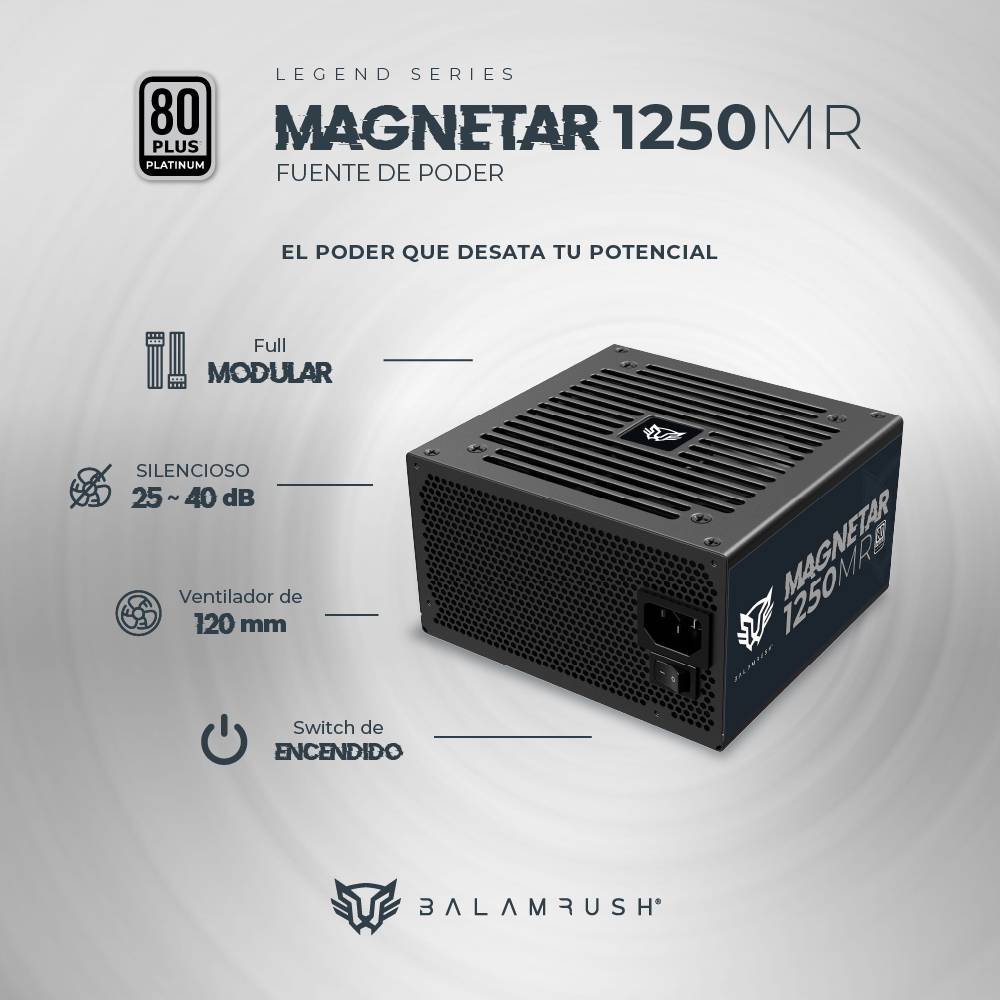 Fuente de poder Balam Rush 1250MR - Vista 4