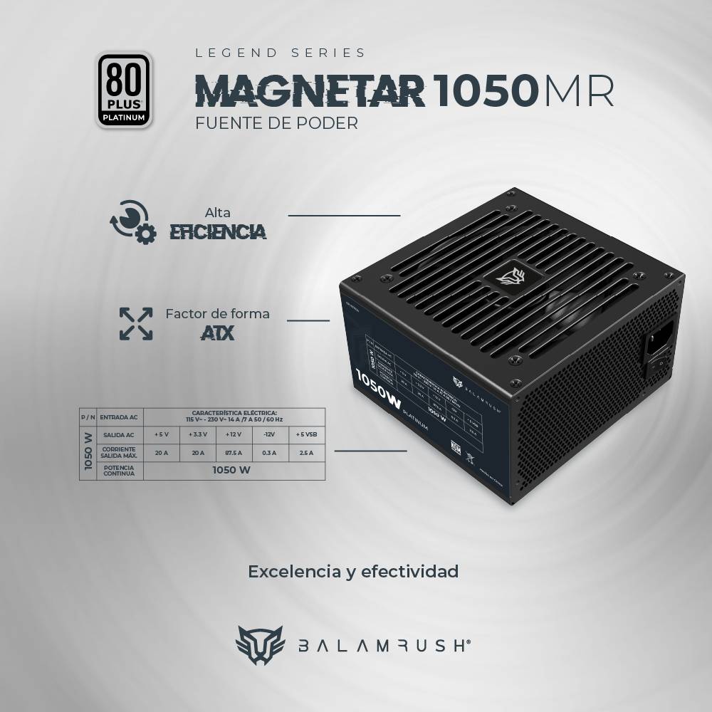 Fuente de poder Balam Rush 1050MR - Vista 5