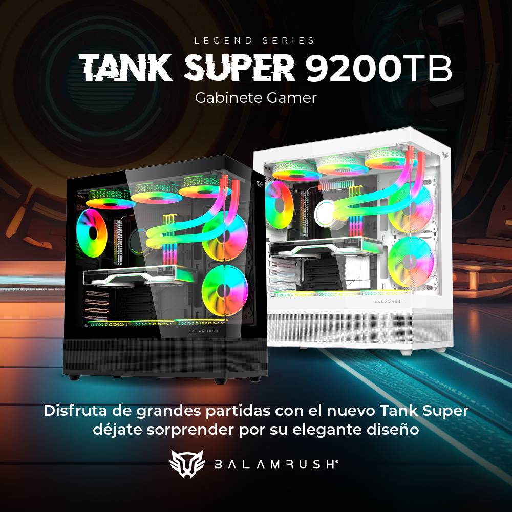 Gabinete Gaming Balam Rush Tank Super - Vista 3