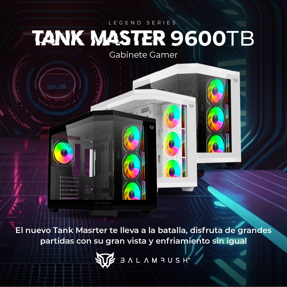 Gabinetes Gaming Balam Rush Tank Master 9600TB Legend Series - Vista 3