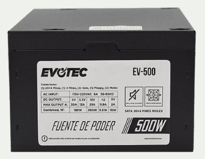 Fuente de Poder EVOTEC EV-500 - Vista 4