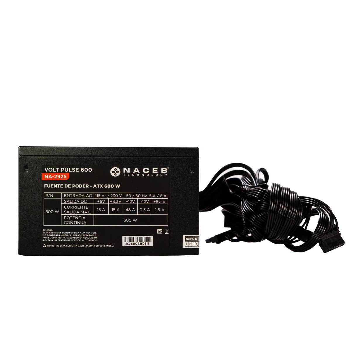 Fuente de poder Naceb Technology NA-2925 - Vista 2