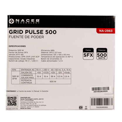 Fuente de poder Naceb Technology NA-2963 - Vista 2