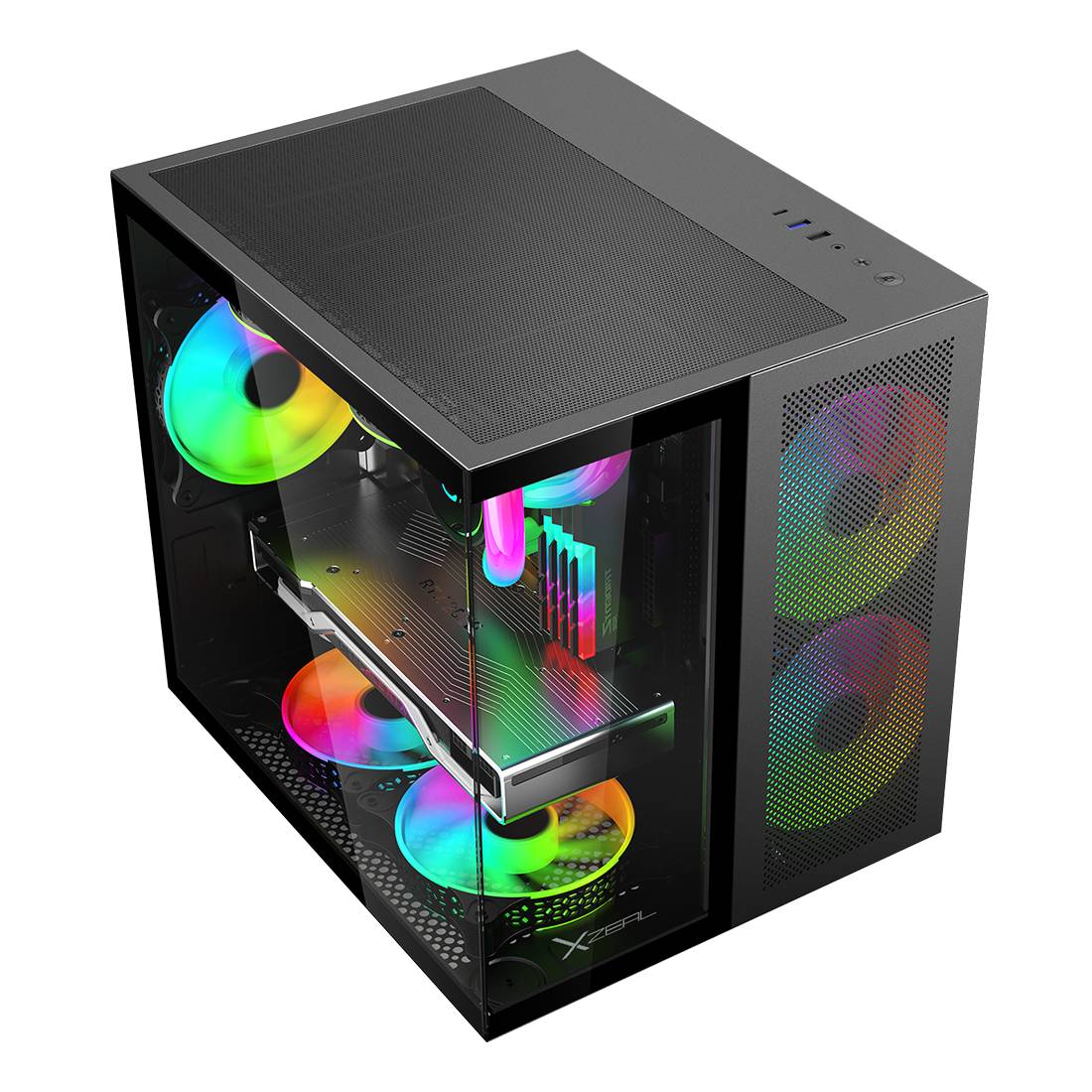 Gabinete Gaming Xzeal XZGAMC1B - Vista 4