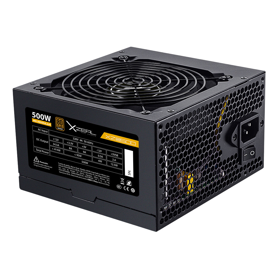 Fuente de poder Xzeal XZPS500B - Vista 4
