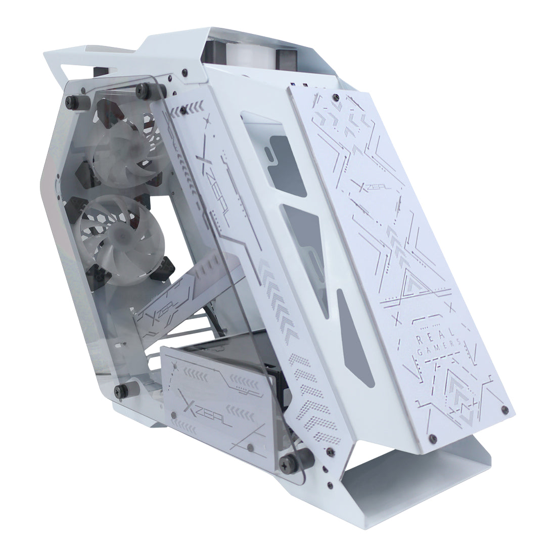Gabinete Gamer Xzeal XZGAIRRGBW - Vista 4