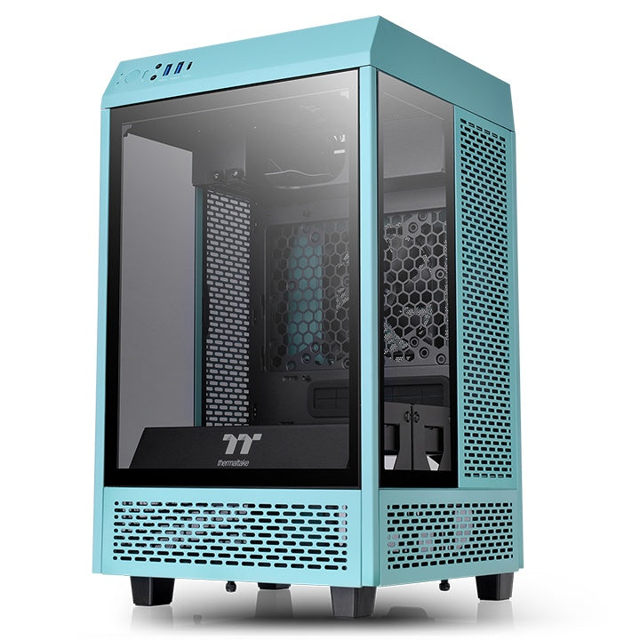 Gabinete  THERMALTAKE The Tower 100 Turquoise Mini Chassi - Vista 5