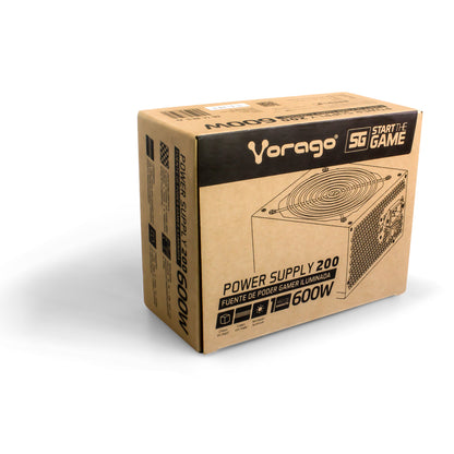 Fuente de Poder Gaming VORAGO PSU-200 - Vista 4